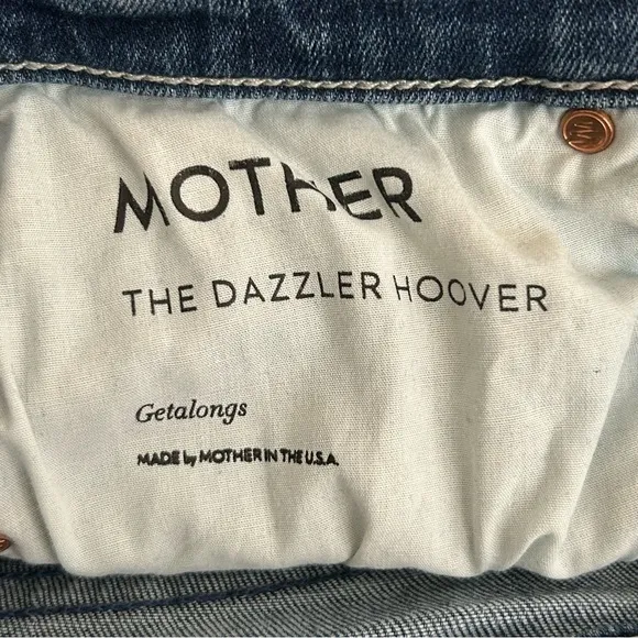 MOTHER The Dazzler Hoover Skinny JEANS 25 Getalongs Ripped Distressed Denim