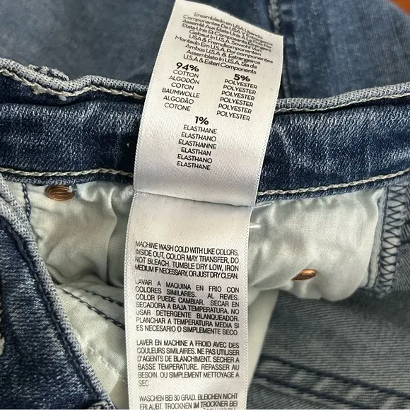 MOTHER The Dazzler Hoover Skinny JEANS 25 Getalongs Ripped Distressed Denim
