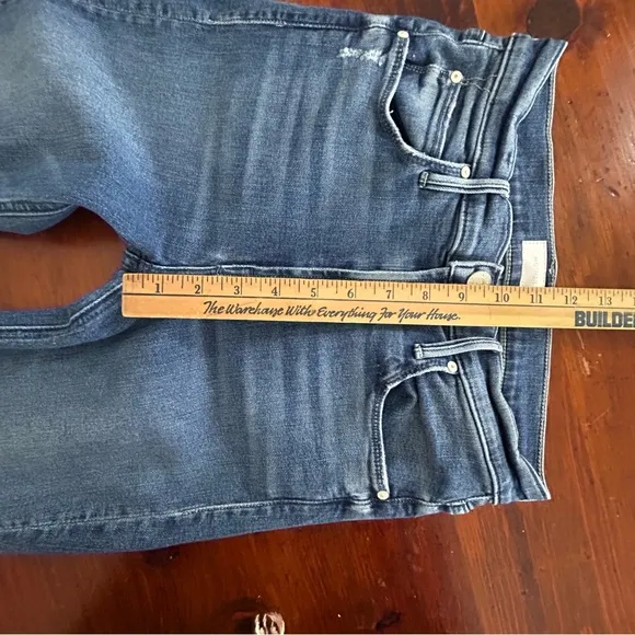 MOTHER The Dazzler Hoover Skinny JEANS 25 Getalongs Ripped Distressed Denim