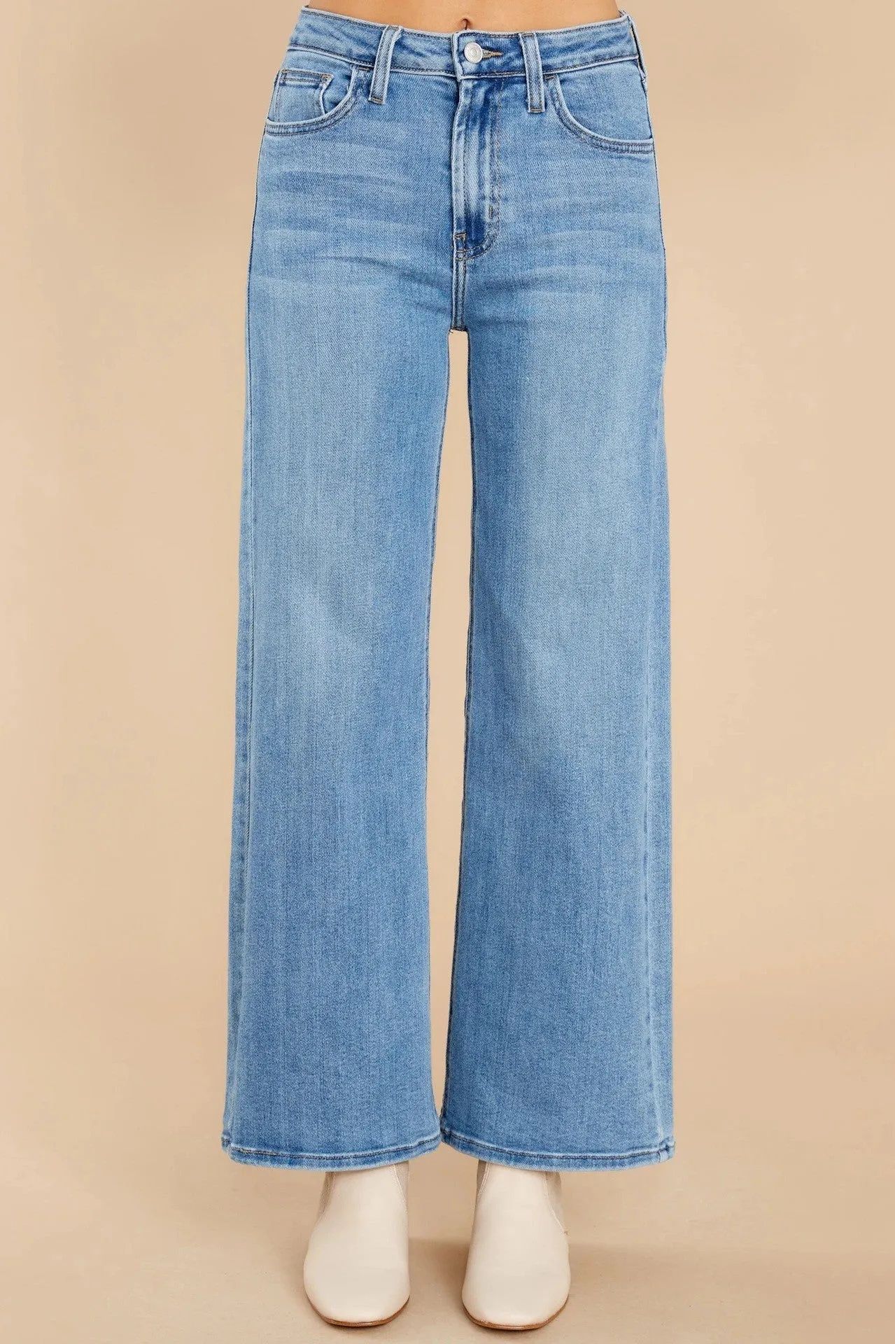 Motivated High Rise Wide Leg Jeans