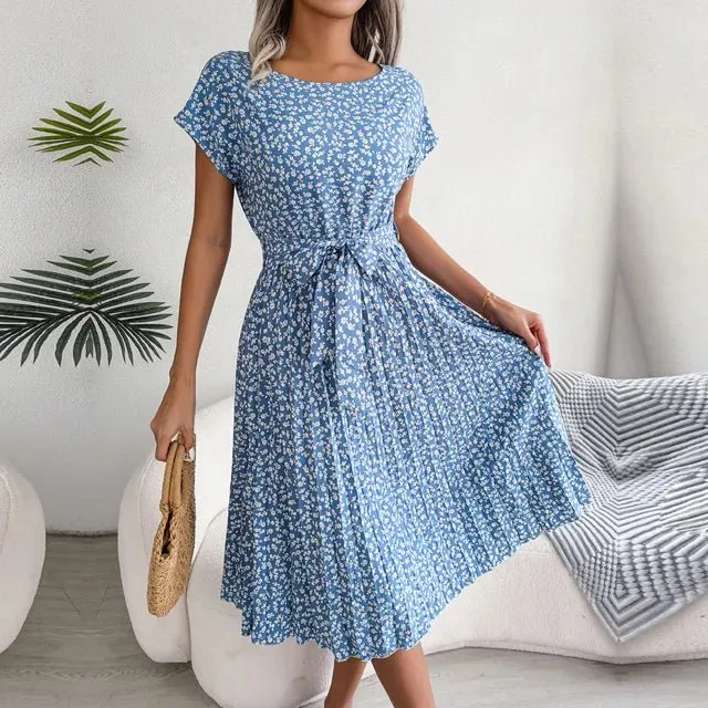 Myrtle - Chic Pleated Woman's Dress