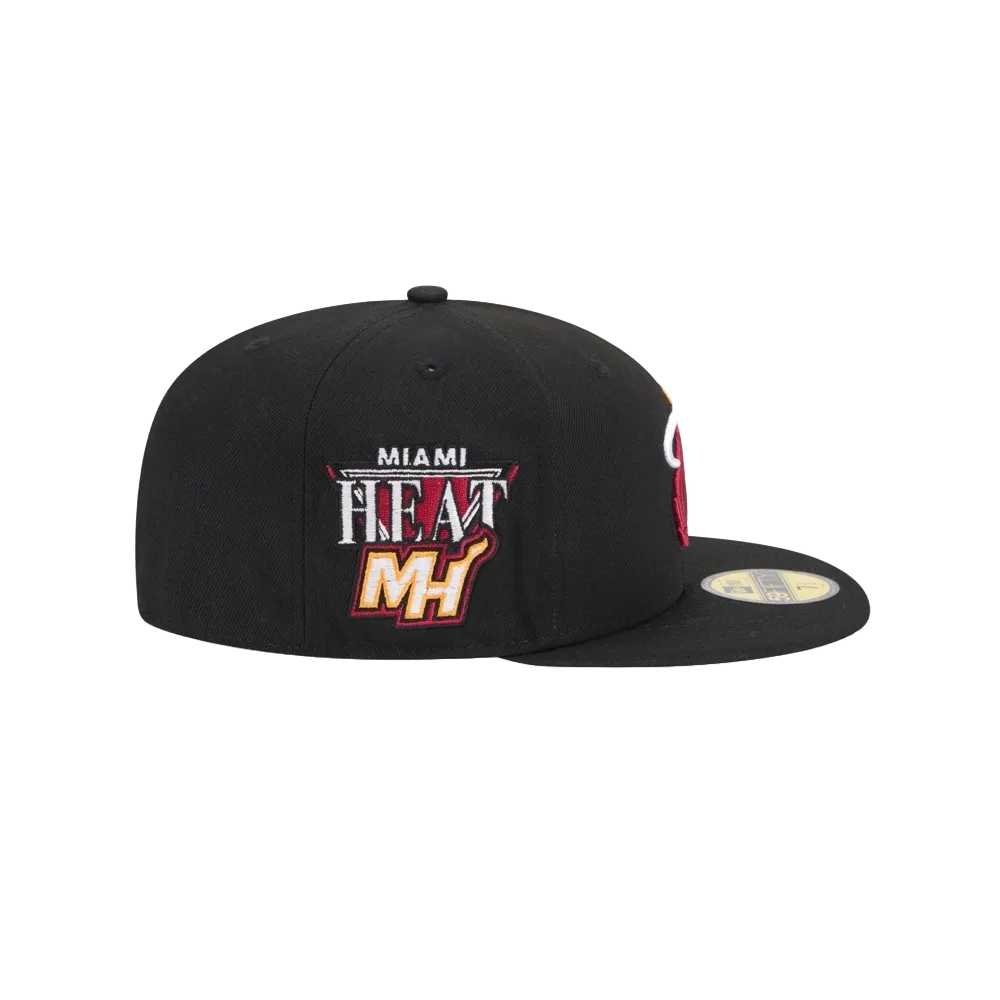 New Era Miami HEAT Side Patch Fitted Hat