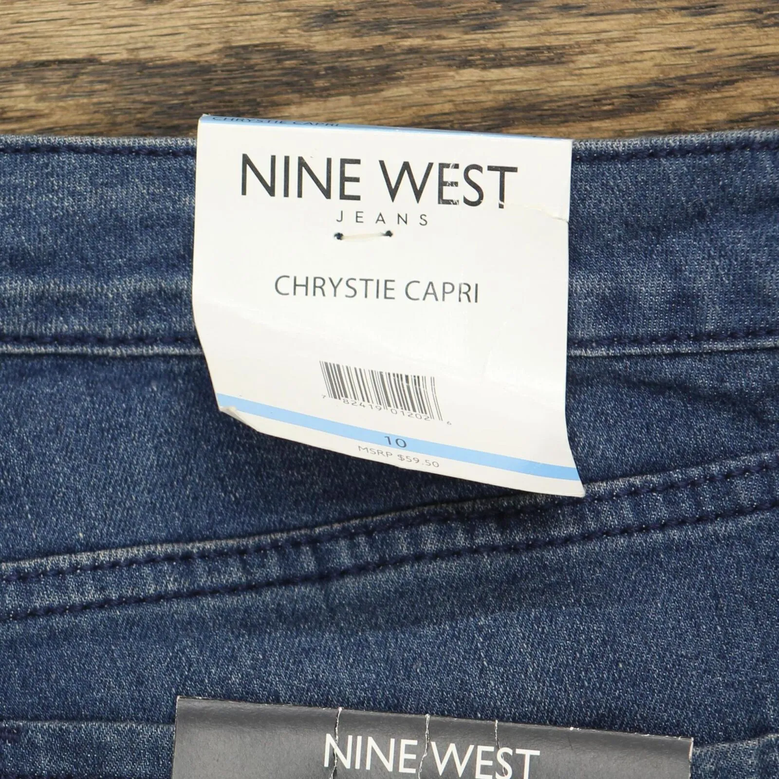 Nine West Womens Ladies Chrystie Denim Capri Jeans 49010021