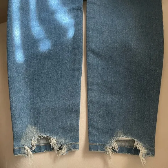 NWT Able High Rise Jeans Size 27 Cindy Wash Color Some Distressed