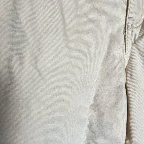 NWT J.Crew Cream Slouchy Boyfriend 100% Cotton Jeans Size 25