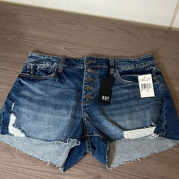 NWT- Kut from the Kloth- Jane High Rise Short (Sprinkle Wash)- size 12