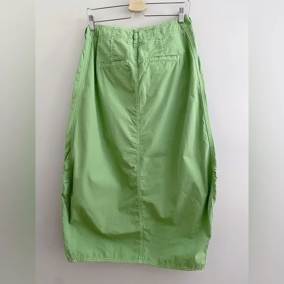 NWT new anthropologie Pilcro Barrel Denim cotton green Midi Skirt 4 new