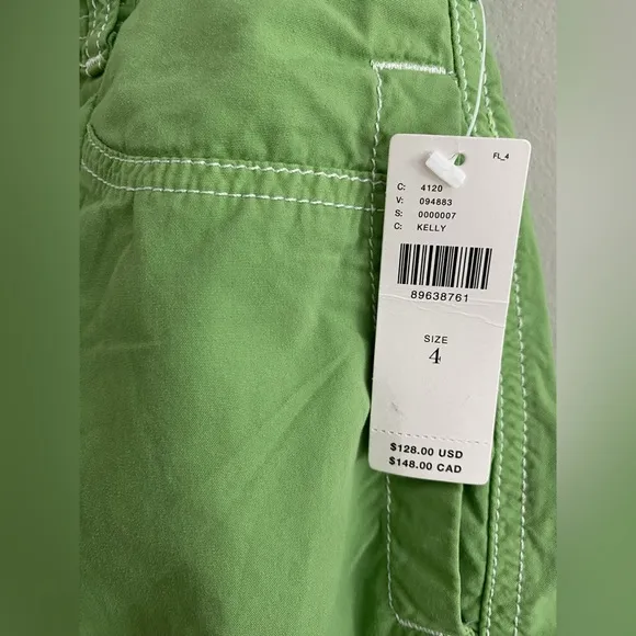 NWT new anthropologie Pilcro Barrel Denim cotton green Midi Skirt 4 new