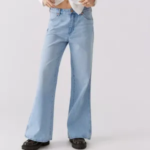NWT Wrangler Sonny Medium Light Wash Bonnie 683 Low Slung Loose Flare Jeans