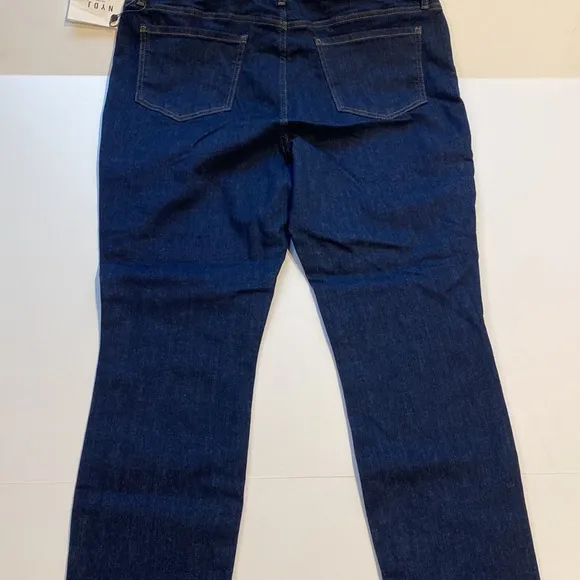 NYDJ SZ 14 Dark Wash Denim Blue Skinny Jeans New D30