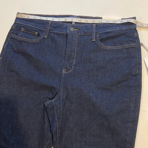 NYDJ SZ 14 Dark Wash Denim Blue Skinny Jeans New D30