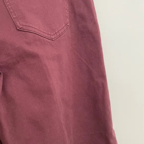 NYDJ Wide leg Theresa Women's Burgundy / Maroon Jeans size 8