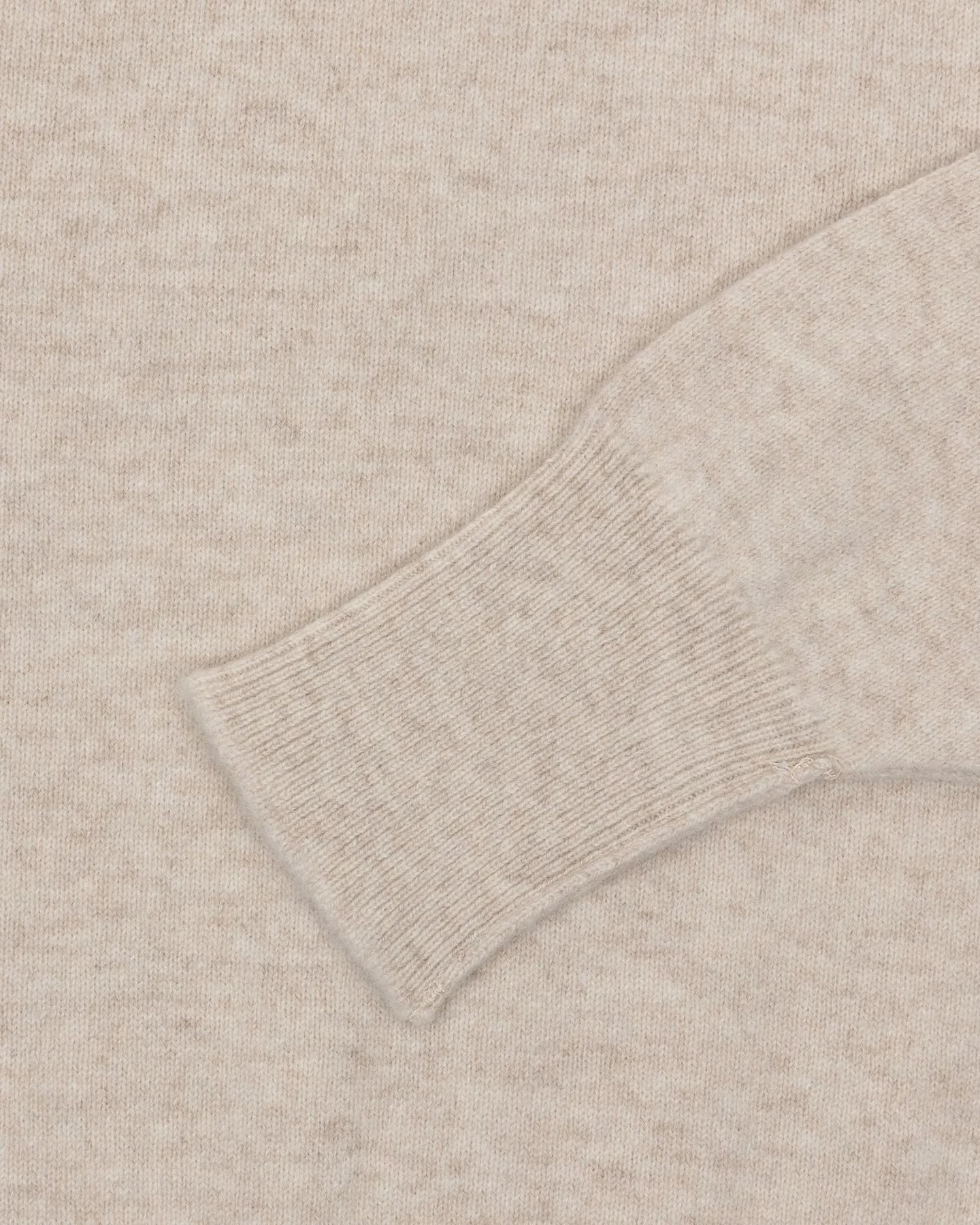 Oatmeal Lambswool Crew Neck