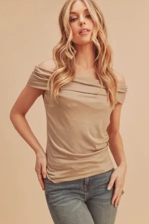 Off-Shoulder Short Sleeve Top