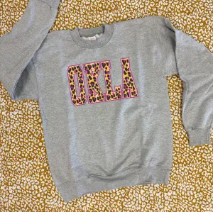 OKLAHOMA 2024: OKLA Fall Leopard (SWEATSHIRT)