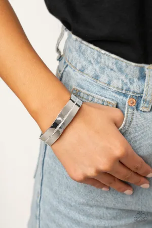 Paparazzi Raw Razzle - Silver Cuff Bracelet