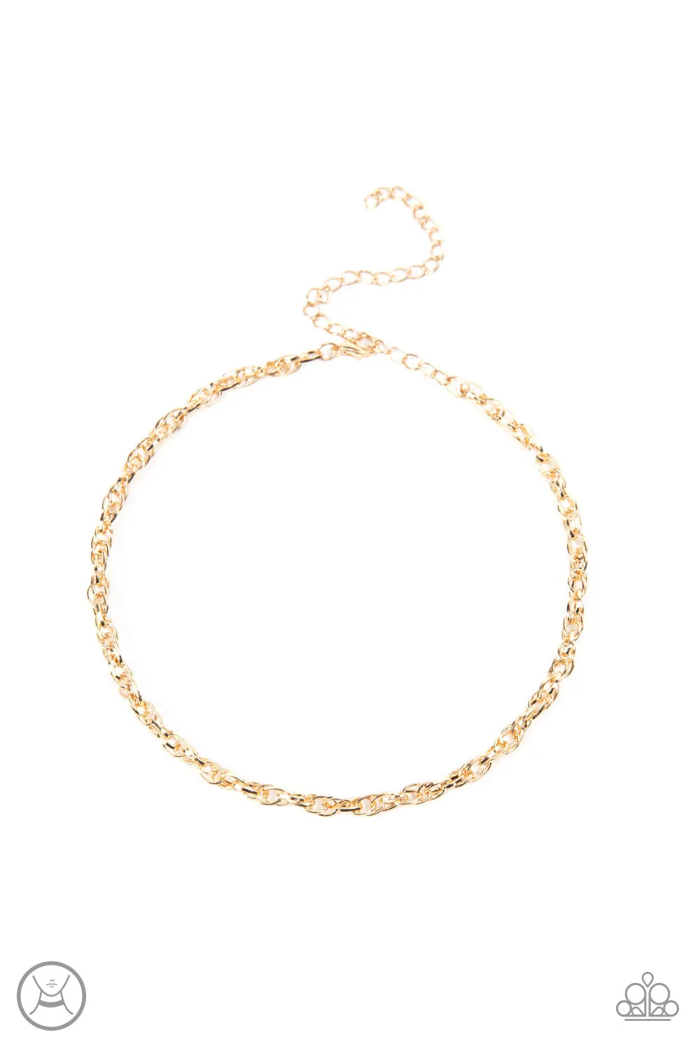 Paparazzi Urban Underdog - Gold Choker Necklace