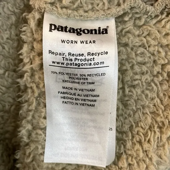 Patagonia Los Gatos Light Tan  Half Zip Pullover Jacket Size M