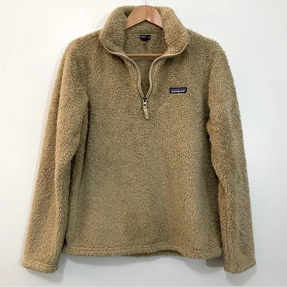 Patagonia Los Gatos Light Tan  Half Zip Pullover Jacket Size M