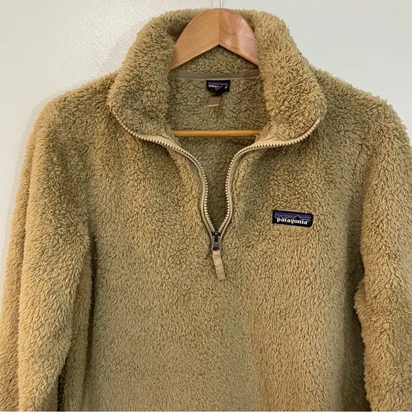 Patagonia Los Gatos Light Tan  Half Zip Pullover Jacket Size M
