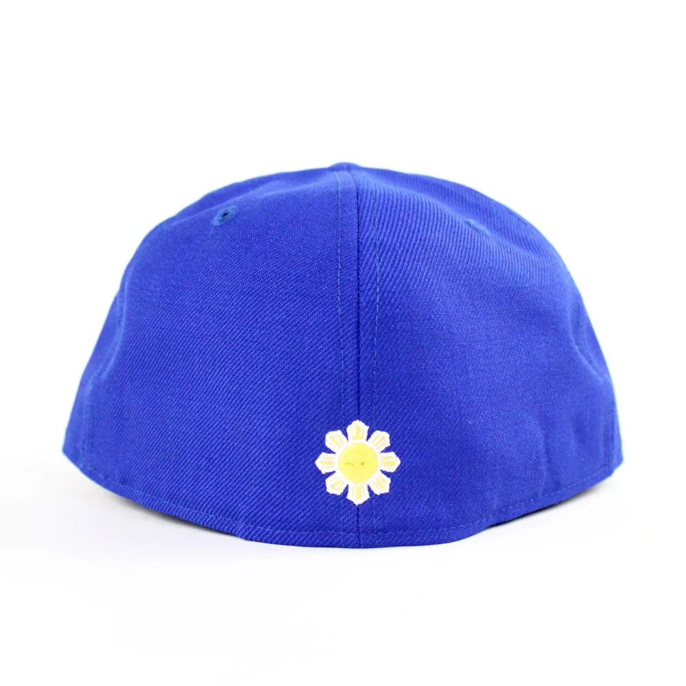 Philippine Crest New Era 59Fifty Fitted Hat (Blue Gray Under Brim)