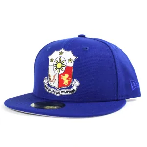 Philippine Crest New Era 59Fifty Fitted Hat (Blue Gray Under Brim)