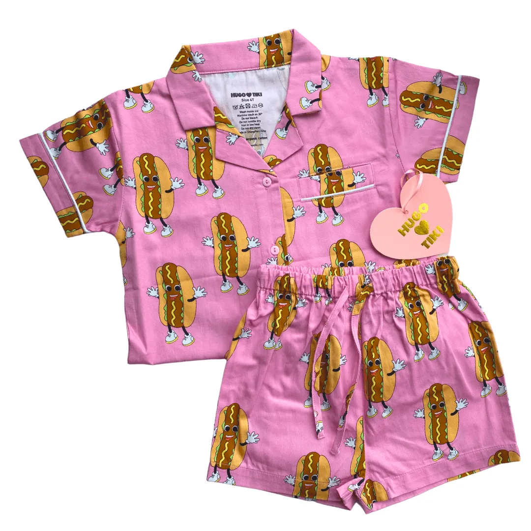 Pink Hotdogs Lounge Set by Hugo Loves Tiki *LAST PIECE 12 years*