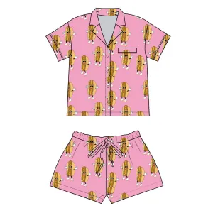 Pink Hotdogs Lounge Set by Hugo Loves Tiki *LAST PIECE 12 years*