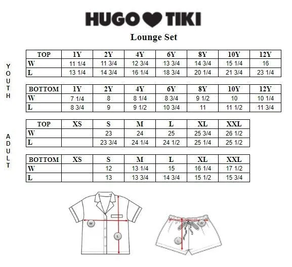 Pink Hotdogs Lounge Set by Hugo Loves Tiki *LAST PIECE 12 years*