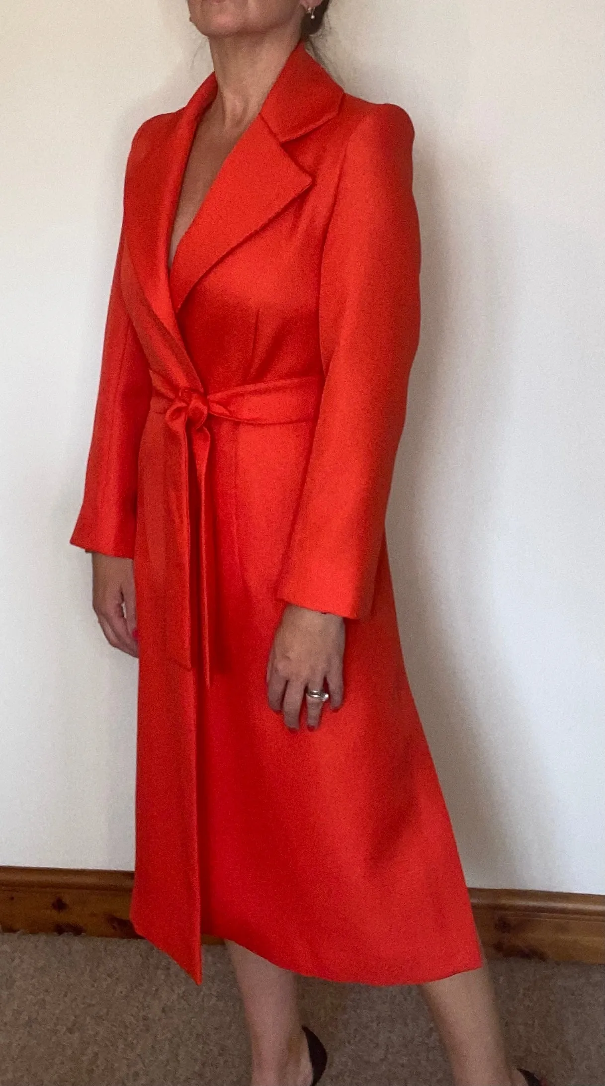 Pippa Coat - Coral red