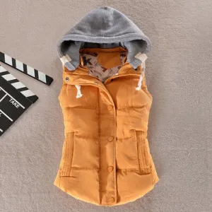 Plus Size 8 Colors Fashion Autumn Winter Coat Women Ladies Gilet Colete Feminino Casual Waistcoat Female Sleeveless Jacket AE269
