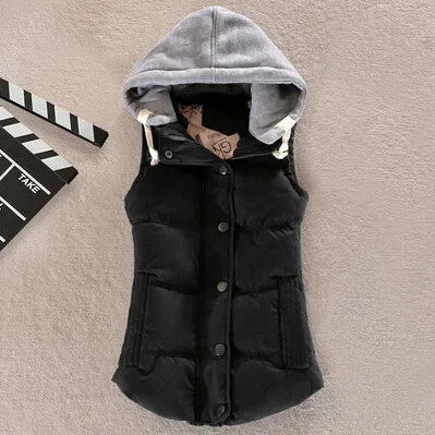 Plus Size 8 Colors Fashion Autumn Winter Coat Women Ladies Gilet Colete Feminino Casual Waistcoat Female Sleeveless Jacket AE269