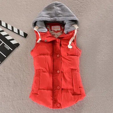 Plus Size 8 Colors Fashion Autumn Winter Coat Women Ladies Gilet Colete Feminino Casual Waistcoat Female Sleeveless Jacket AE269