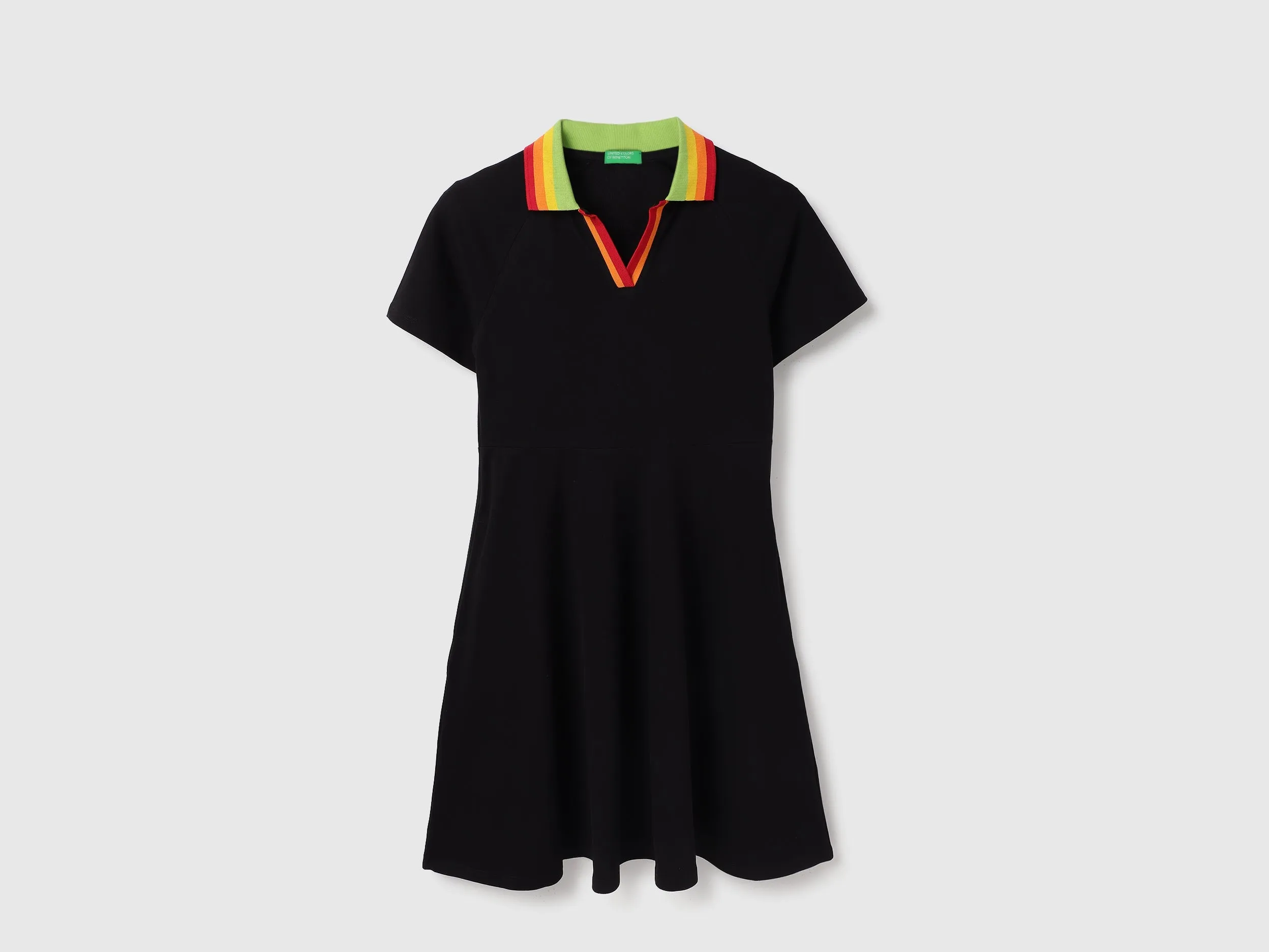 Polo Neck Solid Dresses
