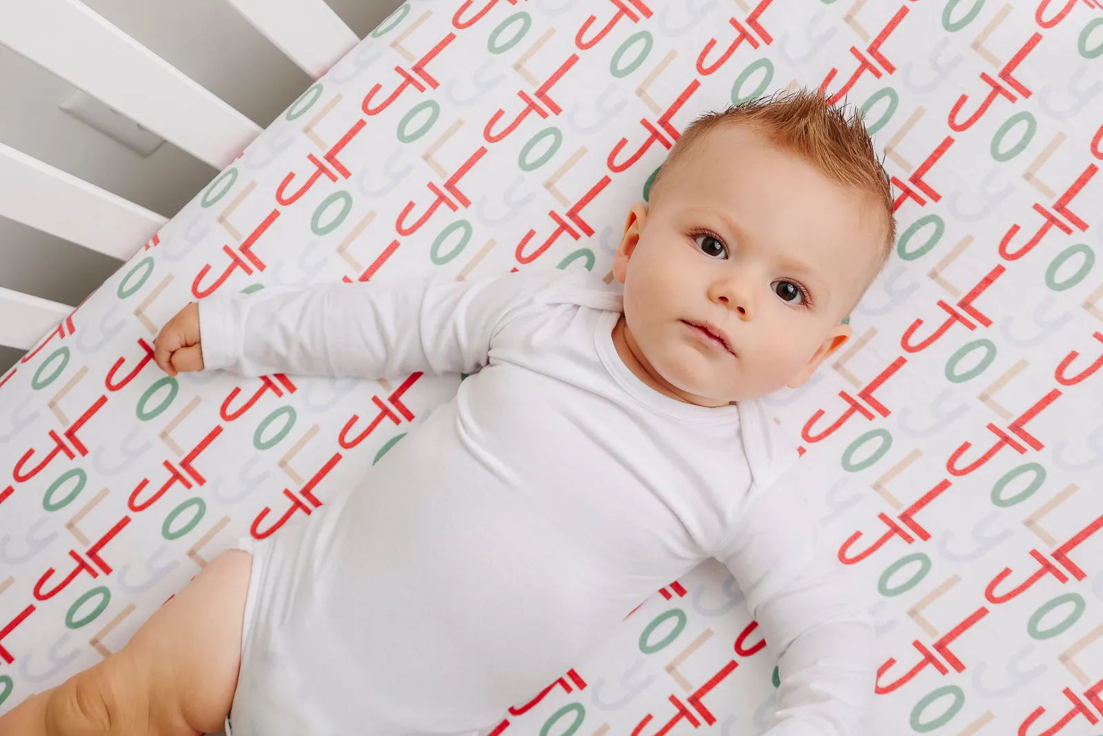Premium Knit Fitted Crib Sheet - Jolly