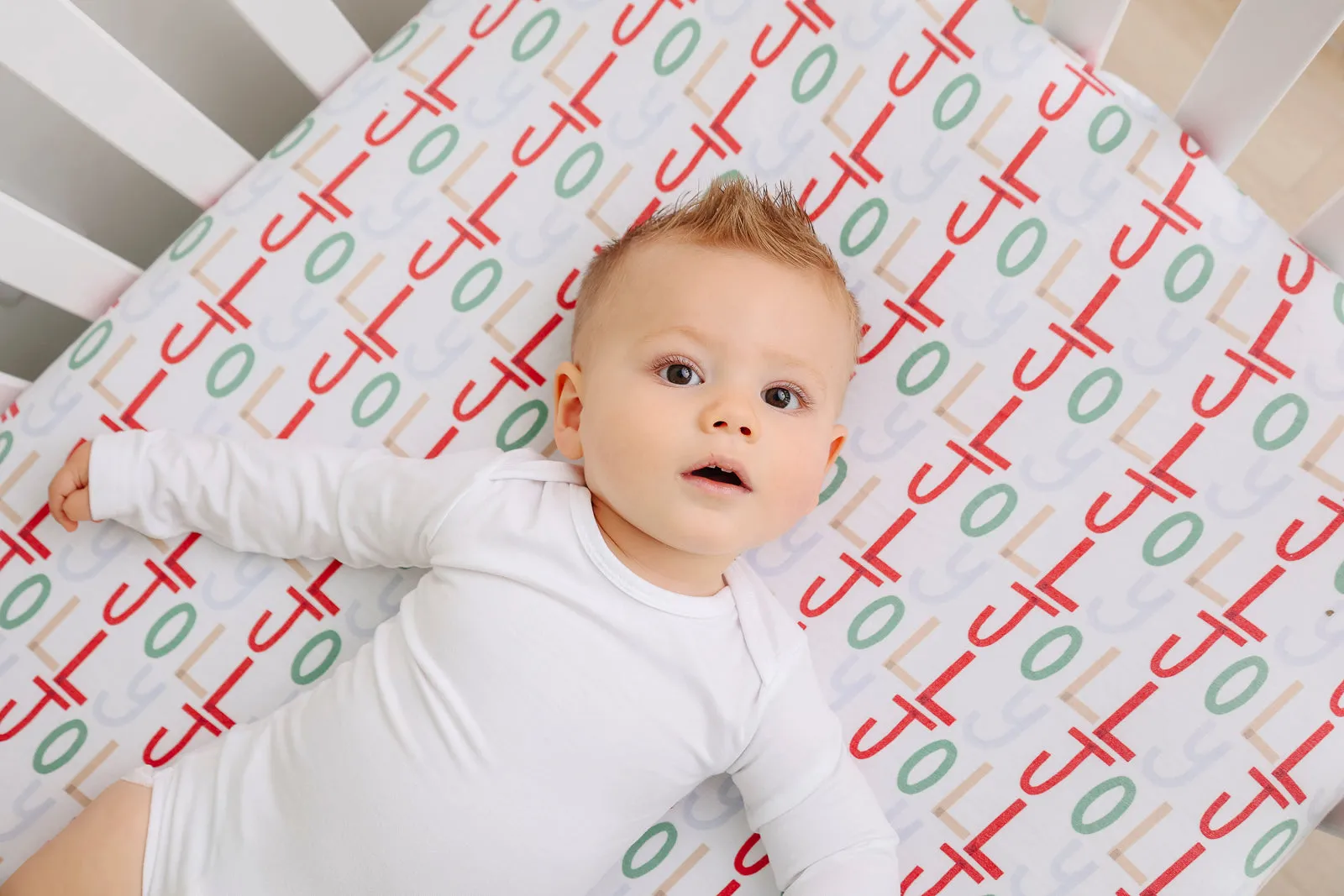 Premium Knit Fitted Crib Sheet - Jolly