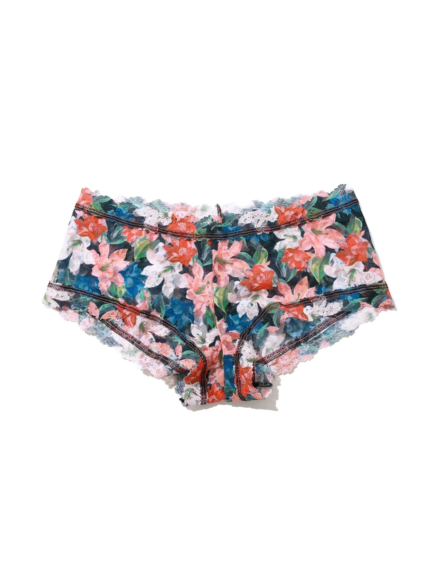 Printed Signature Lace® Boyshort Wonderous Black Sale