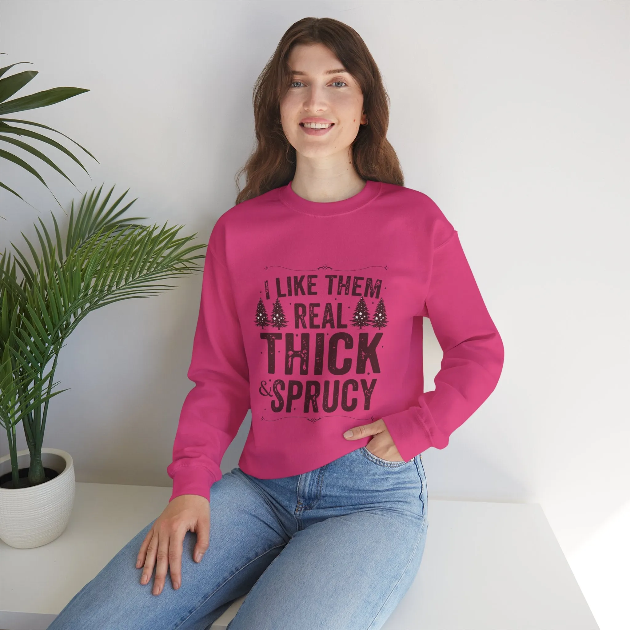 Real Thick and Sprucy Unisex Heavy Blend™ Crewneck Sweatshirt