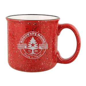 Red Ceramic Campfire Mug