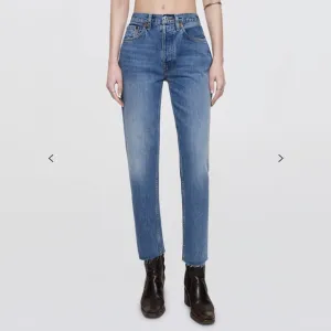 RE/DONE High Rise Stove Pipe Jeans