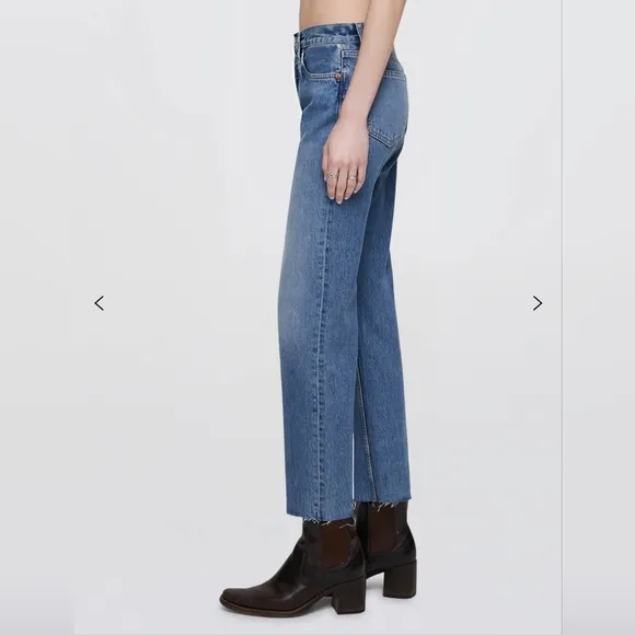 RE/DONE High Rise Stove Pipe Jeans