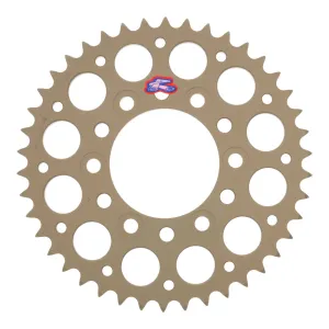 Renthal Sprocket Rear Silver 42T Alloy 7075 T6 Grooved Kawasaki