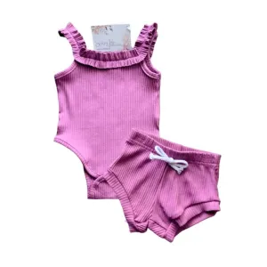 Ribbed Tank Romper   Bloomers
