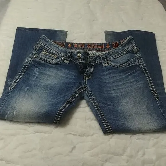 Rock Revival Kelly Bootcut Jeans 28 inseam 30&quot;