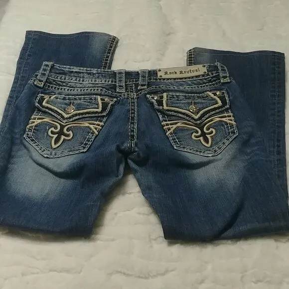 Rock Revival Kelly Bootcut Jeans 28 inseam 30&quot;