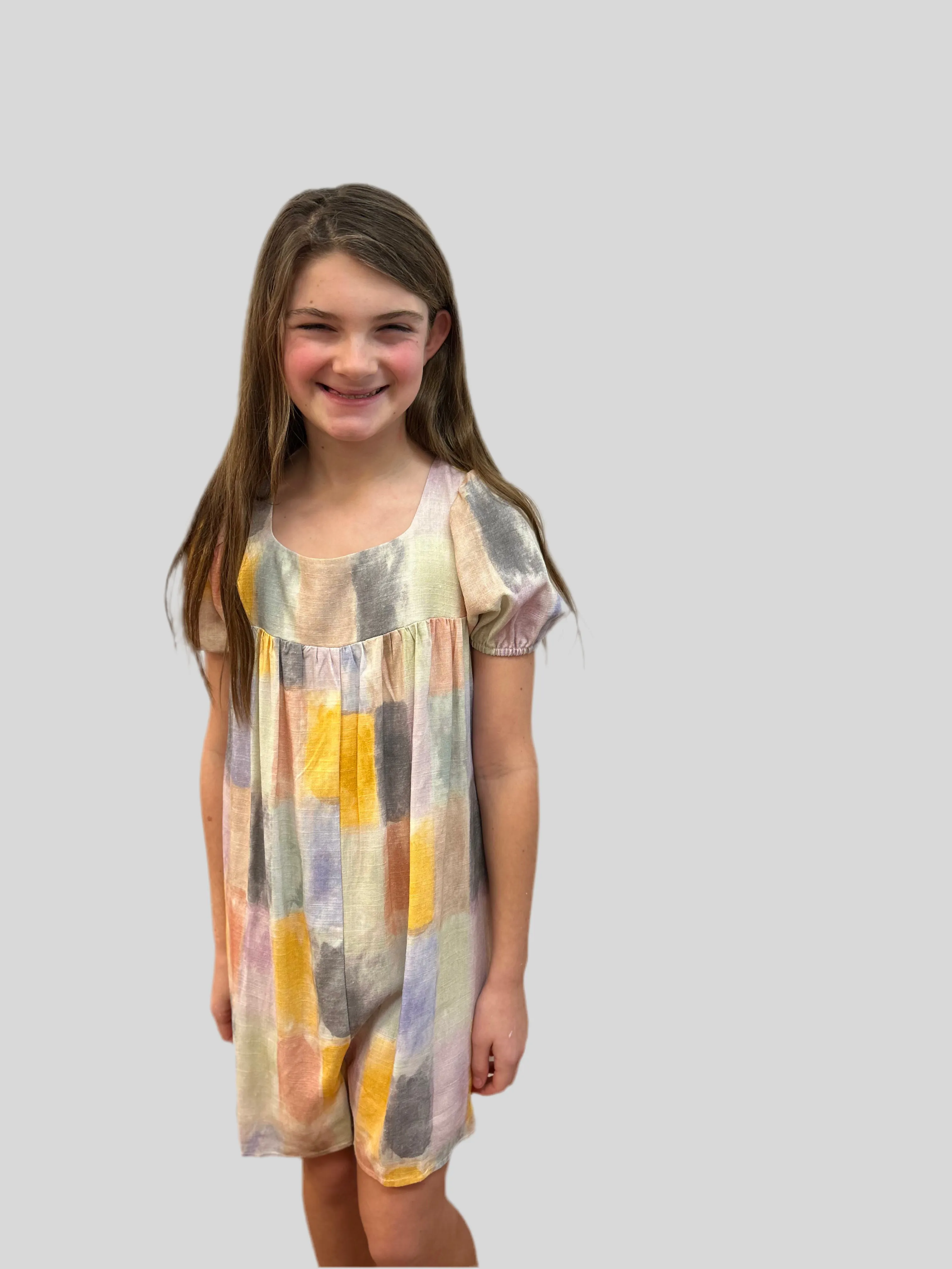 Sadie & Sage Gathered Front Romper