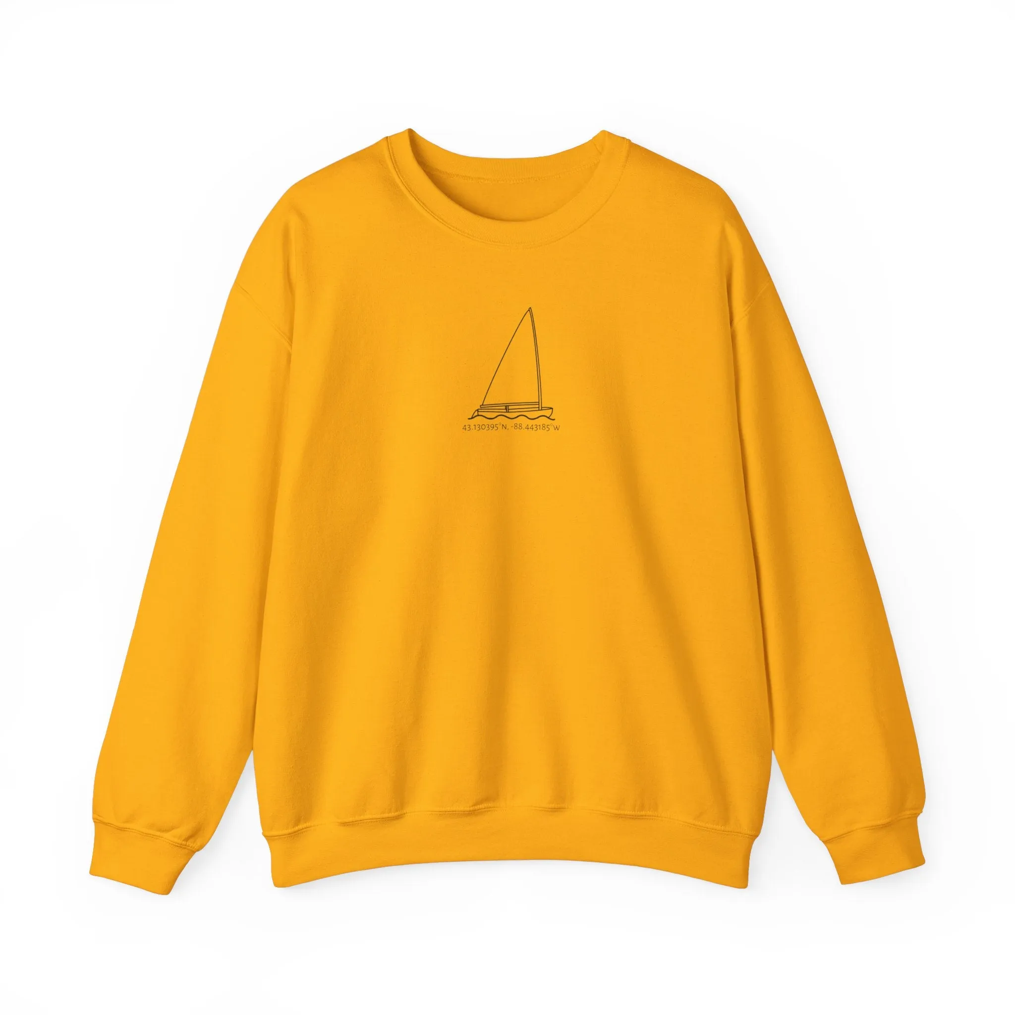 Sailboat Finn Model Type Unisex Heavy Blend™ Crewneck Sweatshirt
