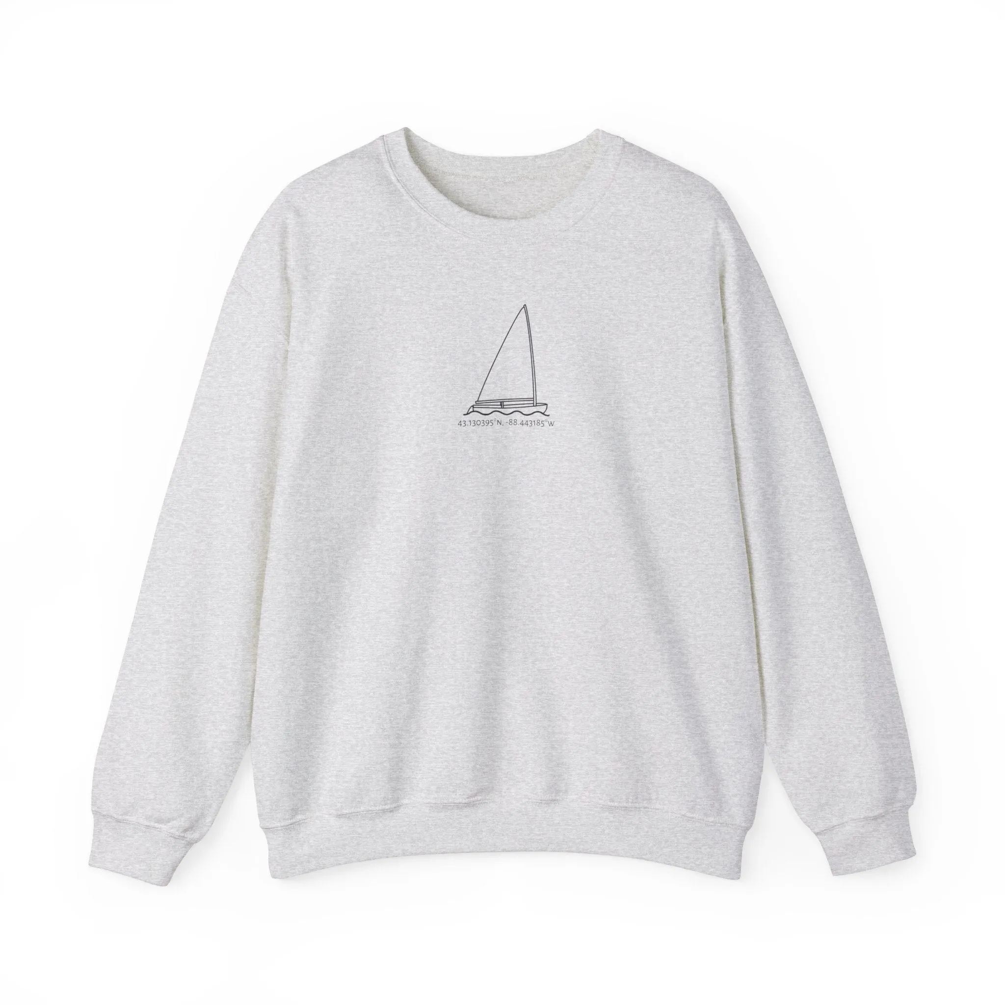 Sailboat Finn Model Type Unisex Heavy Blend™ Crewneck Sweatshirt