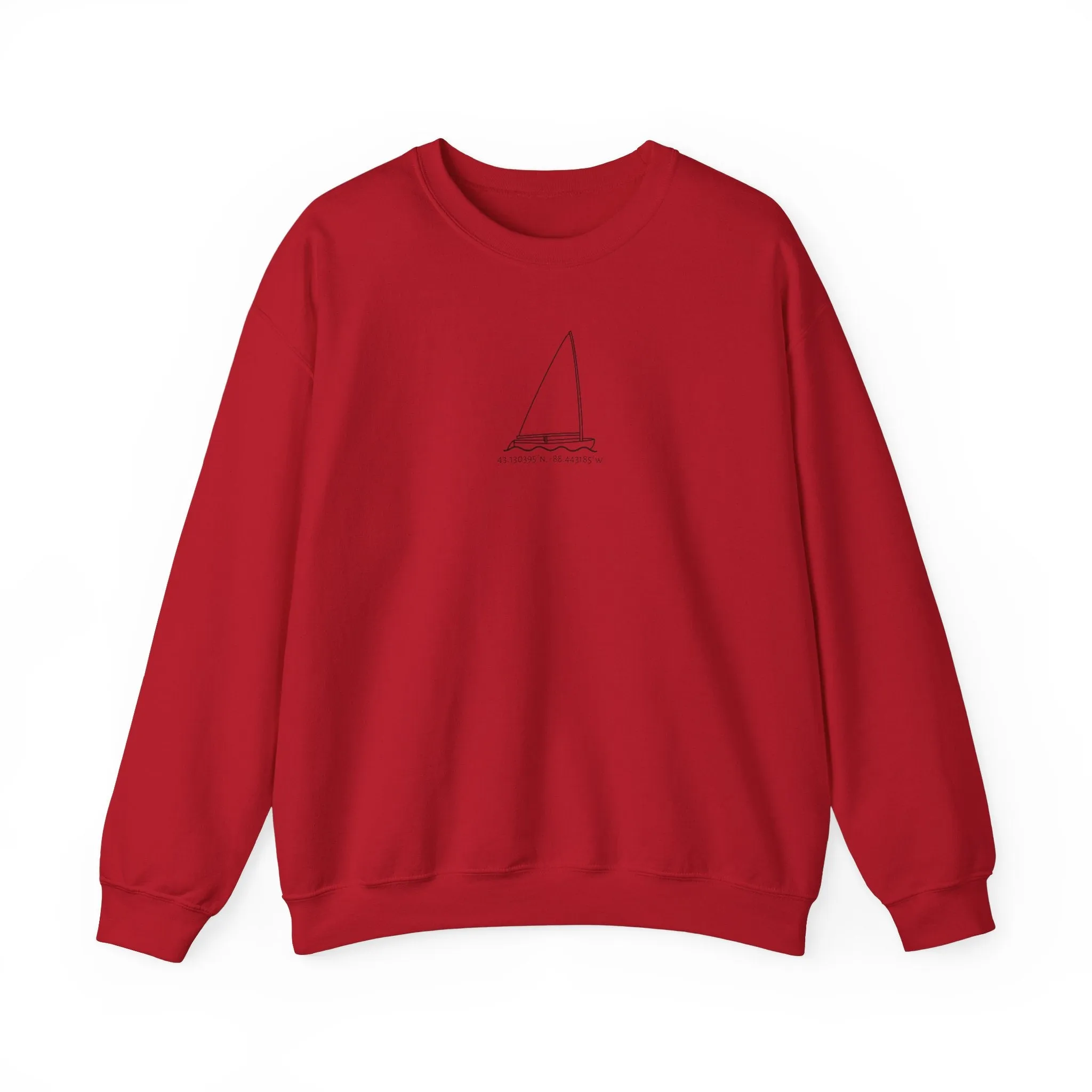 Sailboat Finn Model Type Unisex Heavy Blend™ Crewneck Sweatshirt