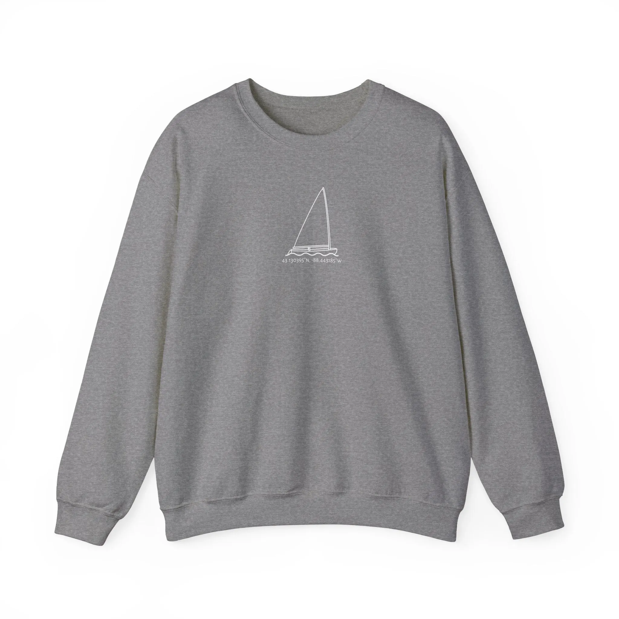 Sailboat Finn Model Type Unisex Heavy Blend™ Crewneck Sweatshirt
